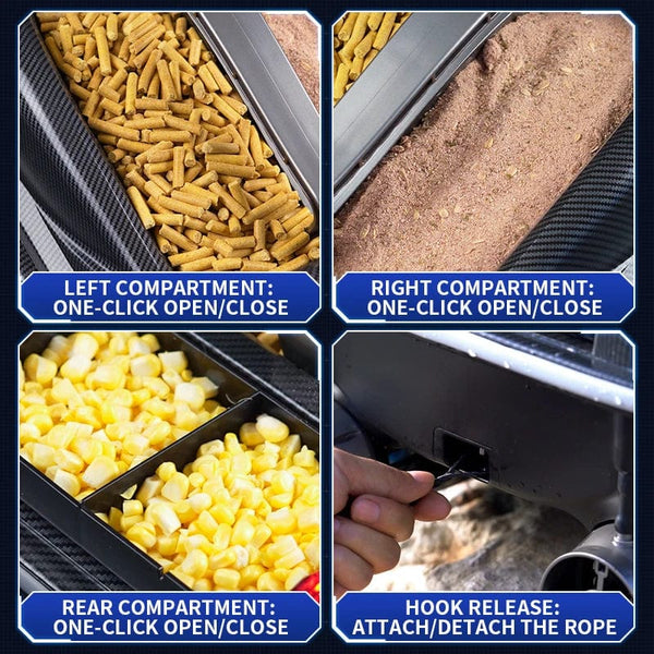 Planet Gates HONGXUNJIE HJ817 GPS Fishing Tool Smart Cruise Control RC Bait Boat Dual Motor Low Noise 3.5KG Loading 500M With Night Lights