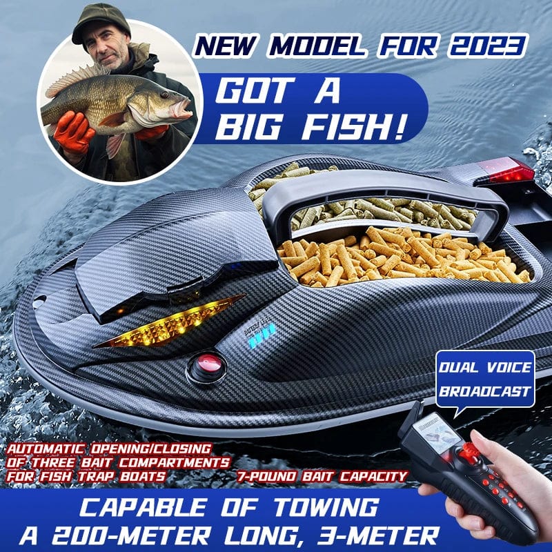 Planet Gates HONGXUNJIE HJ817 GPS Fishing Tool Smart Cruise Control RC Bait Boat Dual Motor Low Noise 3.5KG Loading 500M With Night Lights