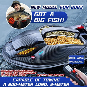 Planet Gates HONGXUNJIE HJ817 GPS Fishing Tool Smart Cruise Control RC Bait Boat Dual Motor Low Noise 3.5KG Loading 500M With Night Lights