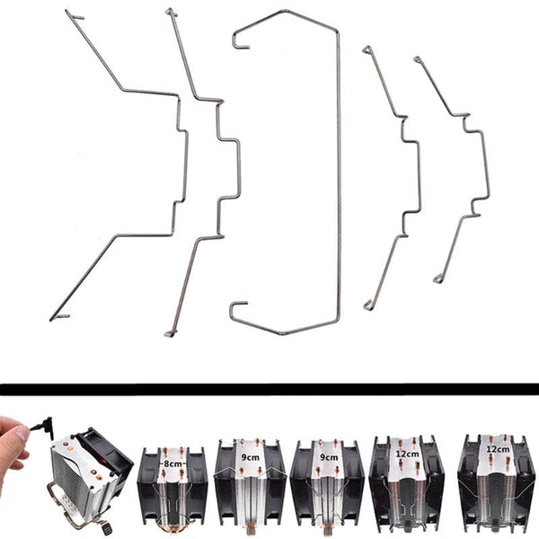 Planet Gates Hook type-9CM 2 PCS Dissipate Heat Clip Clamp Computer CPU Cooling Fan Clips Stainless Steel Wire Fastener Buckle Bracket
