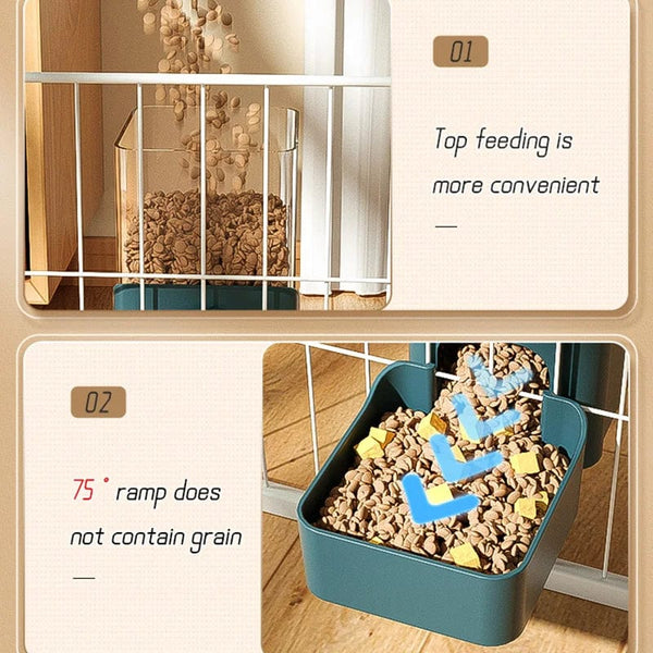 Planet Gates HOOPET Automatic Pet Bowls Cage Hanging Feeder Dog Water Bottle Food Container Dispenser Bowl for Puppy Cats Pet Feeding Product