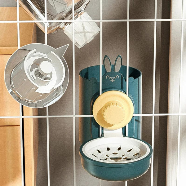 Planet Gates HOOPET Automatic Pet Bowls Cage Hanging Feeder Dog Water Bottle Food Container Dispenser Bowl for Puppy Cats Pet Feeding Product