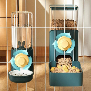 Planet Gates HOOPET Automatic Pet Bowls Cage Hanging Feeder Dog Water Bottle Food Container Dispenser Bowl for Puppy Cats Pet Feeding Product