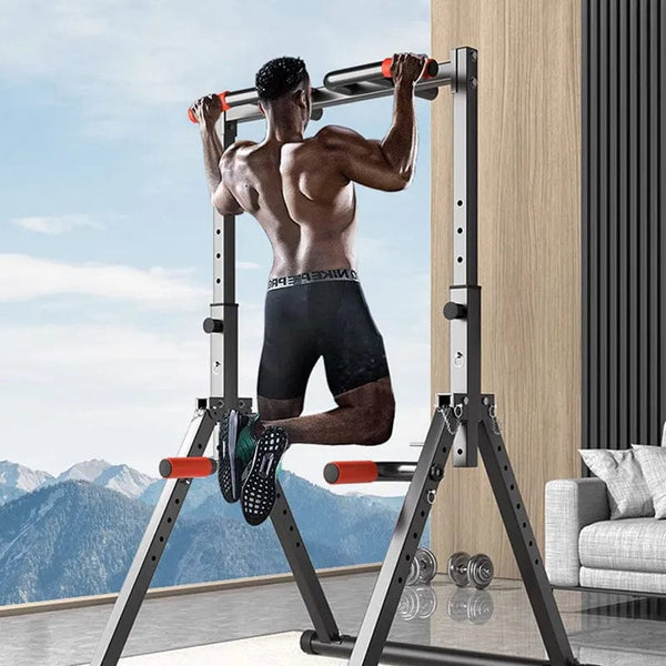 Planet Gates Horizontal Bar Household Indoor Pull-up Frame Without Punching Hanging Bar Floor Folding Single And Parallel Bar Family Fitness