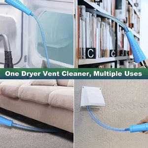 Planet Gates Hose Set Of 3 Dryer Vent Cleaning Kit 3pcs Set with Bendable Lint Removal Tool Universal Adapter Tiny Suction Tube for Dorm Room Essentials