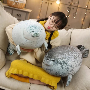 Planet Gates Hot 3D Novelty Throw Pillows Cute Real Life Sea Lion Plush Toys Soft Seal Plush Stuffed Plush Housewarming Party Hold Pillow