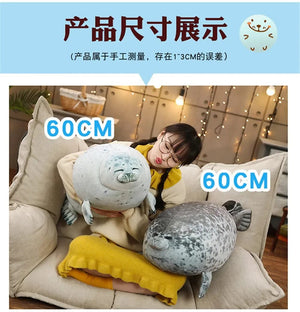 Planet Gates Hot 3D Novelty Throw Pillows Cute Real Life Sea Lion Plush Toys Soft Seal Plush Stuffed Plush Housewarming Party Hold Pillow