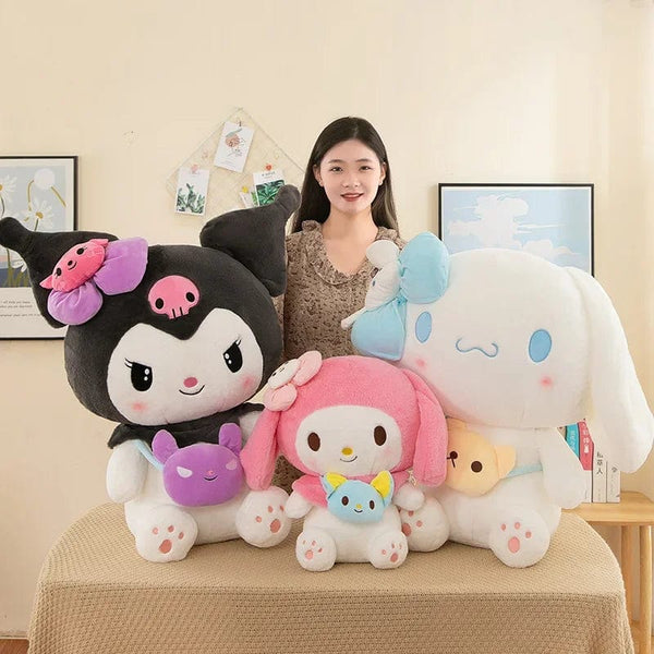 Planet Gates Hot 40/50cm Kawaii Sanrio Kuromi My Melody Cinnamoroll Plush Toys Doll Pillow Anime Cartoon Kids Gifts Room Decoration Dolls
