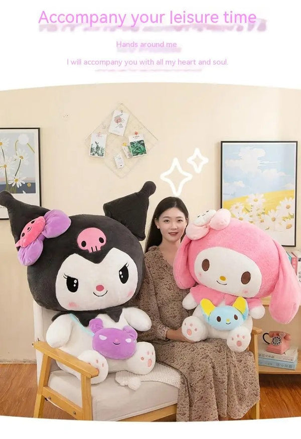 Planet Gates Hot 40/50cm Kawaii Sanrio Kuromi My Melody Cinnamoroll Plush Toys Doll Pillow Anime Cartoon Kids Gifts Room Decoration Dolls