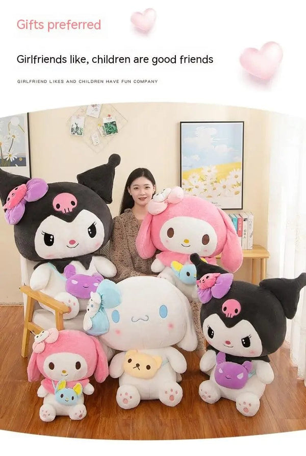 Planet Gates Hot 40/50cm Kawaii Sanrio Kuromi My Melody Cinnamoroll Plush Toys Doll Pillow Anime Cartoon Kids Gifts Room Decoration Dolls