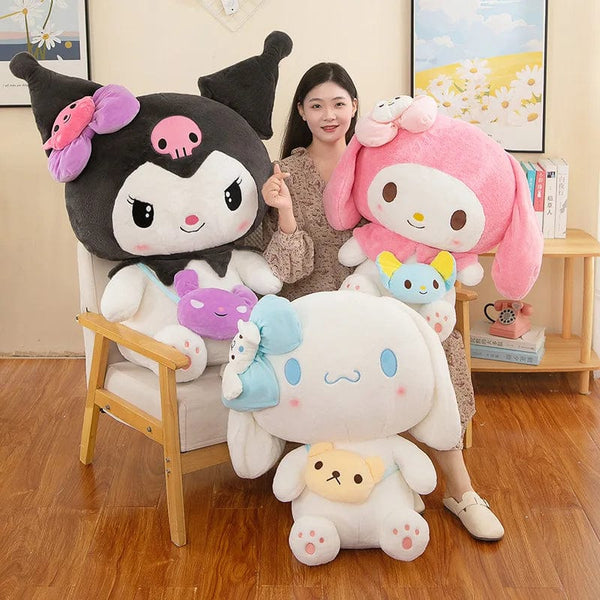 Planet Gates Hot 40/50cm Kawaii Sanrio Kuromi My Melody Cinnamoroll Plush Toys Doll Pillow Anime Cartoon Kids Gifts Room Decoration Dolls