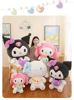 Planet Gates Hot 40/50cm Kawaii Sanrio Kuromi My Melody Cinnamoroll Plush Toys Doll Pillow Anime Cartoon Kids Gifts Room Decoration Dolls