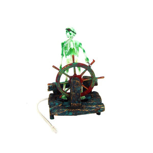 Planet Gates Hot Aquarium Decoration Skeleton on Toilet Fish Tank Ornament Decor for Aquarium Tank WJ07