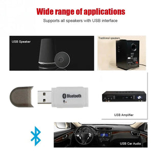 Planet Gates Hot Bluetooth 5.0 Adapter USB For Computer PC Bluetooth Speaker Music Receiver USB Bluetooth Adapter Handsfree Car Kit