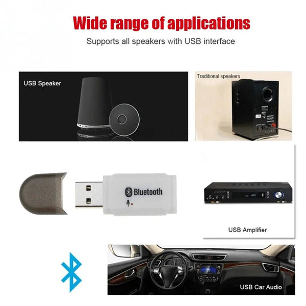 Planet Gates Hot Bluetooth 5.0 Adapter USB For Computer PC Bluetooth Speaker Music Receiver USB Bluetooth Adapter Handsfree Car Kit