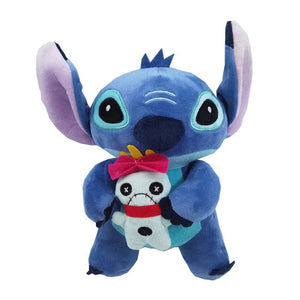 Planet Gates Hot Cartoon Blue Pink Stitch Plush Figure Anime Toy Lilo and Stitch 20cm Stitch Plush Sewing Toy Kids School Bag Birthday Gift