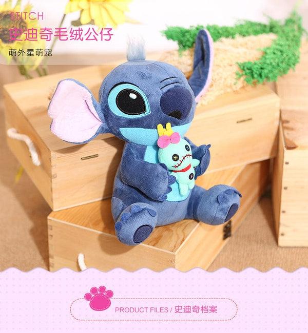 Planet Gates Hot Kawaii Disney Stitch Plush Doll Toys Anime Lilo & Stitch Stuffed Doll Cute Stich Plush Doll Kids Birthday Gift children toy