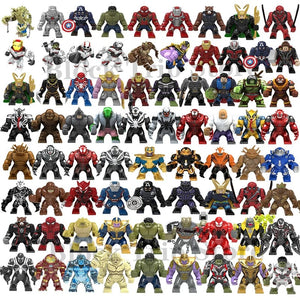 Planet Gates Hot Marvel movie Avengers DIY superhero 3D model character set building block assembly toy children's birthday gift boy girl