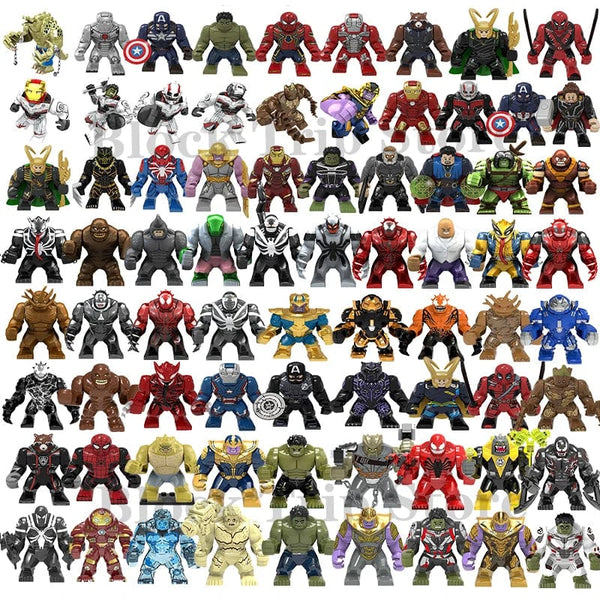 Planet Gates Hot Marvel movie Avengers DIY superhero 3D model character set building block assembly toy children's birthday gift boy girl