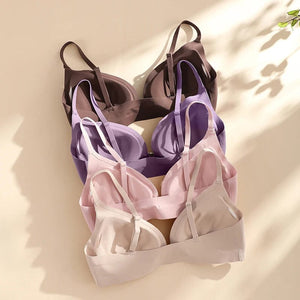 Planet Gates Hot Sale Bra with Front Opening Removeable Water Drop Cup Wireless Laser Cut Bra Brasier Para Mujer Women Seamless Bras