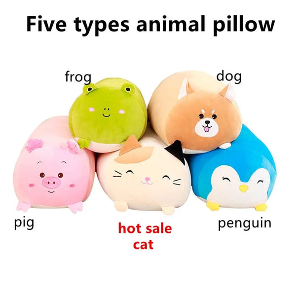Planet Gates Hot Sale Soft Animal Pillow 28/60cm Cute Cat Pig Dog Frog Plush Toy Stuffed Lovely Kids Birthyday Gift