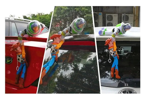 Planet Gates Hot Toy Story Sherif Woody Buzz Lightyear Car Dolls Plush Toys Outside Hang Toy Cute Auto Accessories Car Decoration 25/35/45CM