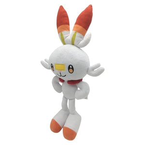 Planet Gates HQ Scorbunny Plush Toy Sword and Shield Pokemon Peluche Stuffed Doll Cartoon Bunny Rabbit Christmas Gift