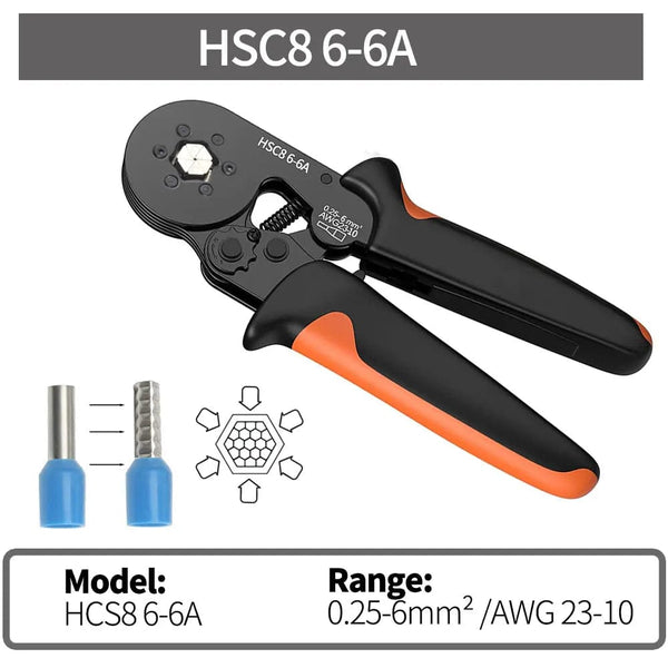 Planet Gates HSC8 6-6A 800PCS Crimping Pliers Kit Tubular Terminal HSC8 6-4A Crimper Wire Mini Ferrule Crimper Hand Tools Household Electrical Kit With Box