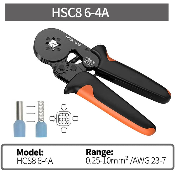 Planet Gates HSC8 6-6A 800PCS Crimping Pliers Kit Tubular Terminal HSC8 6-4A Crimper Wire Mini Ferrule Crimper Hand Tools Household Electrical Kit With Box