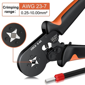Planet Gates HSC8 6-6A 800PCS Crimping Pliers Kit Tubular Terminal HSC8 6-4A Crimper Wire Mini Ferrule Crimper Hand Tools Household Electrical Kit With Box