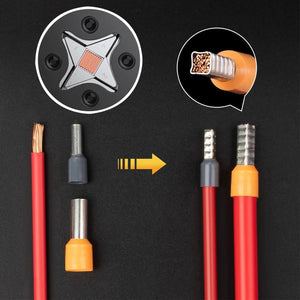 Planet Gates HSC8 6-6A 800PCS Crimping Pliers Kit Tubular Terminal HSC8 6-4A Crimper Wire Mini Ferrule Crimper Hand Tools Household Electrical Kit With Box
