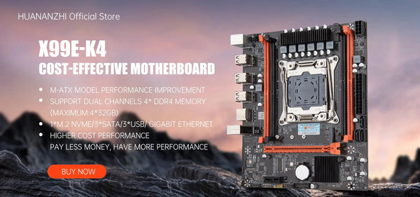 Planet Gates HUANANZHI X99 F8 LGA 2011-3 XEON X99 Motherboard with Intel E5 2620 V3 support DDR4 RECC NON-ECC memory combo kit set NVME RU