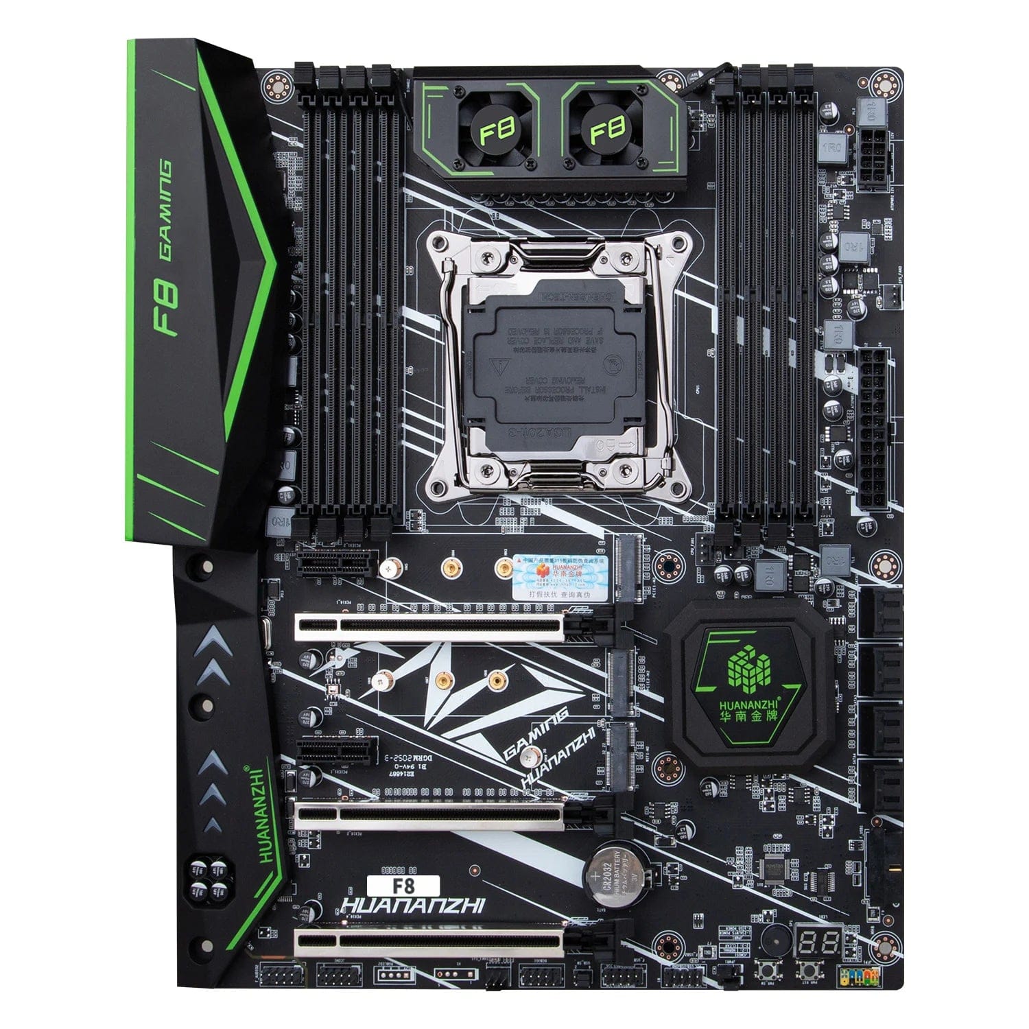 Planet Gates HUANANZHI X99 F8 LGA 2011-3 XEON X99 Motherboard with Intel E5 2620 V3 support DDR4 RECC NON-ECC memory combo kit set NVME RU