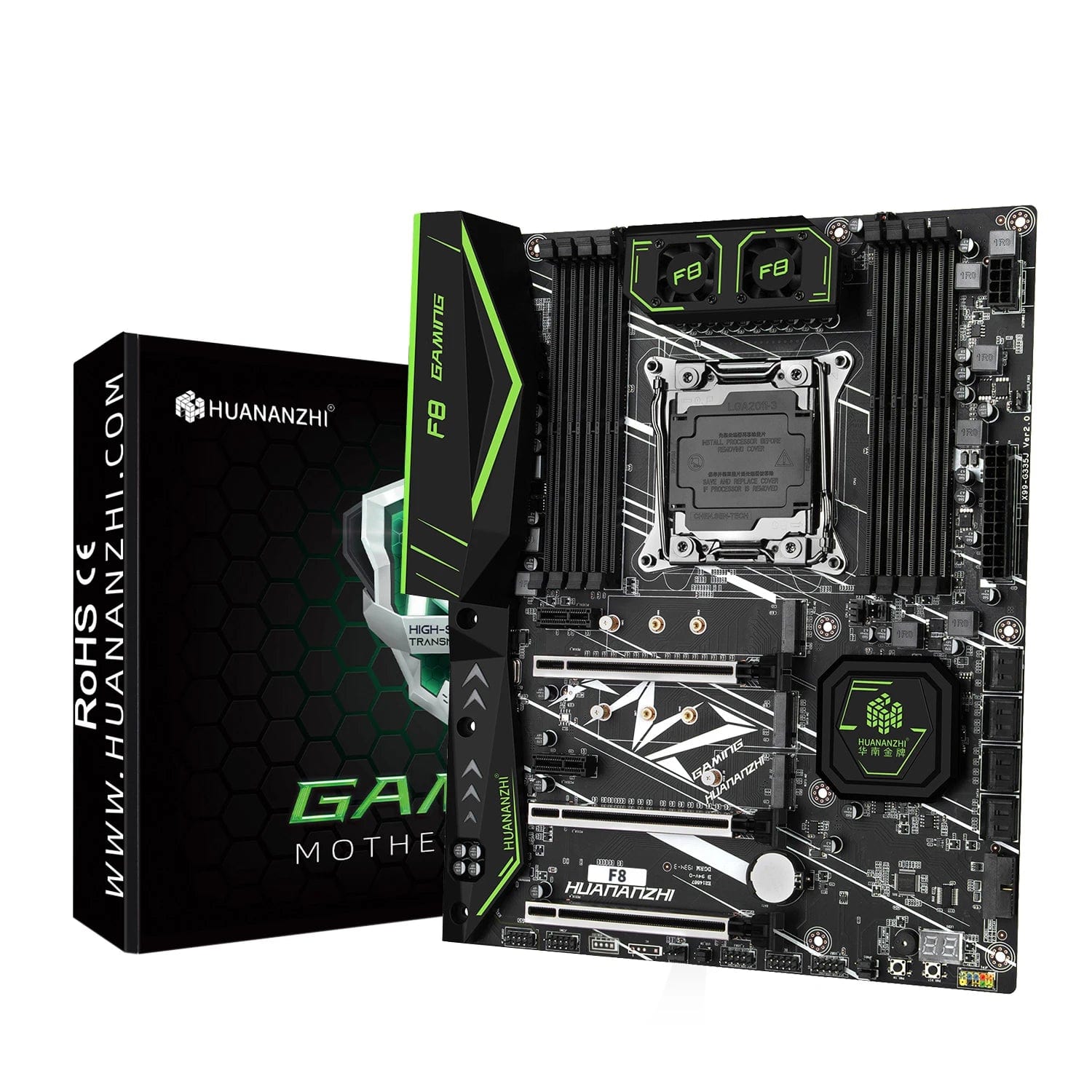 Planet Gates HUANANZHI X99 F8 LGA 2011-3 XEON X99 Motherboard with Intel E5 2620 V3 support DDR4 RECC NON-ECC memory combo kit set NVME RU