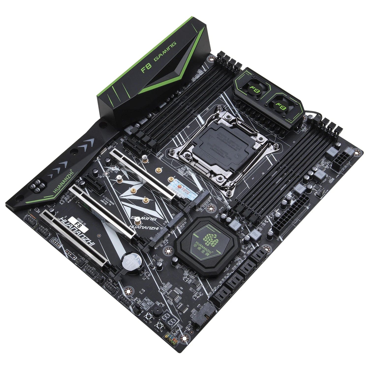 Planet Gates HUANANZHI X99 F8 LGA 2011-3 XEON X99 Motherboard with Intel E5 2620 V3 support DDR4 RECC NON-ECC memory combo kit set NVME RU