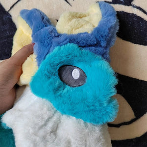 Planet Gates Huge Vaporeon Pokemon Jolteon Anime Plush Toys Big Pokémon Plushie Kawaii Semi-finished Leather Holster Pillow Gift for Children