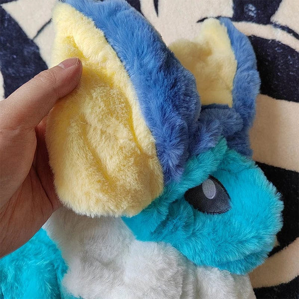 Planet Gates Huge Vaporeon Pokemon Jolteon Anime Plush Toys Big Pokémon Plushie Kawaii Semi-finished Leather Holster Pillow Gift for Children