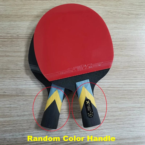 Planet Gates Huieson 2pc Ping Pong Rackets Set 5/6 Star Offensive Table Tennis Racket  with Fine Control