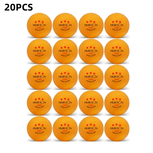 Planet Gates Huieson 3 Star Table Tennis Training Balls G40+ White Orange ABS Ping Pong Balls for Table Tennis Club Training with Box Packing