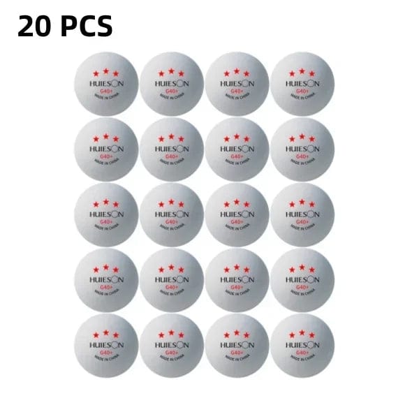 Planet Gates Huieson 3 Star Table Tennis Training Balls G40+ White Orange ABS Ping Pong Balls for Table Tennis Club Training with Box Packing