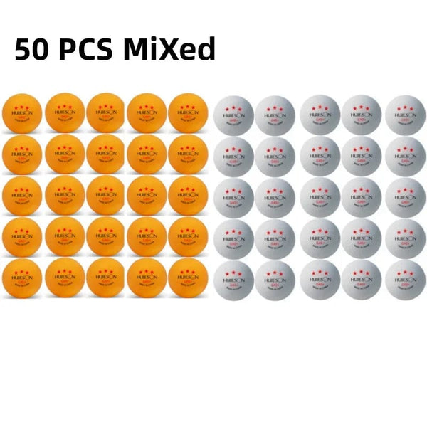 Planet Gates Huieson 3 Star Table Tennis Training Balls G40+ White Orange ABS Ping Pong Balls for Table Tennis Club Training with Box Packing