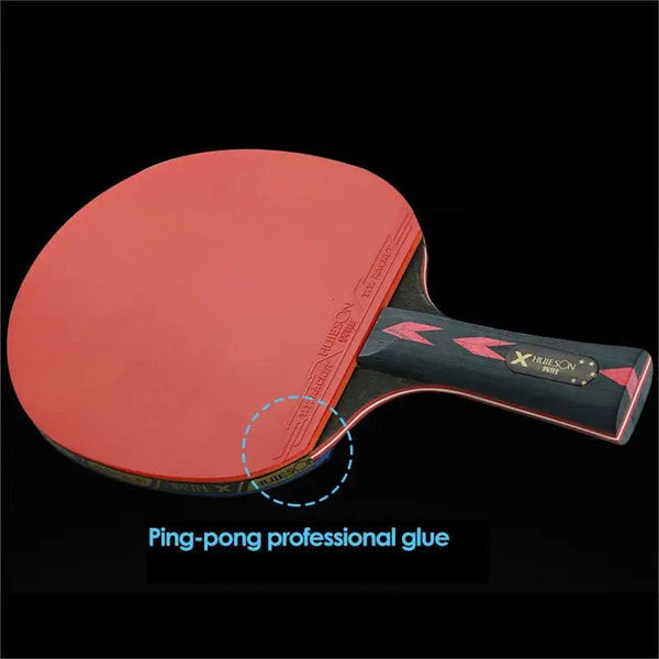 Planet Gates HUIESON 6 Star 2Pcs Carbon Table Tennis Set Super Powerful Ping Pong Raet Bat For Adult Club Training New Upgraded
