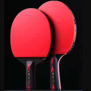 Planet Gates HUIESON 6 Star 2Pcs Carbon Table Tennis Set Super Powerful Ping Pong Raet Bat For Adult Club Training New Upgraded