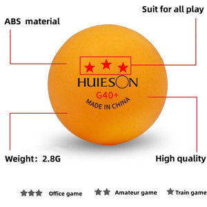 Planet Gates Huieson G40+ Professional Ping-pong Balls 3 Star Polymer Material Table Tennis Balls TTF Standard Table Tennis For Competition