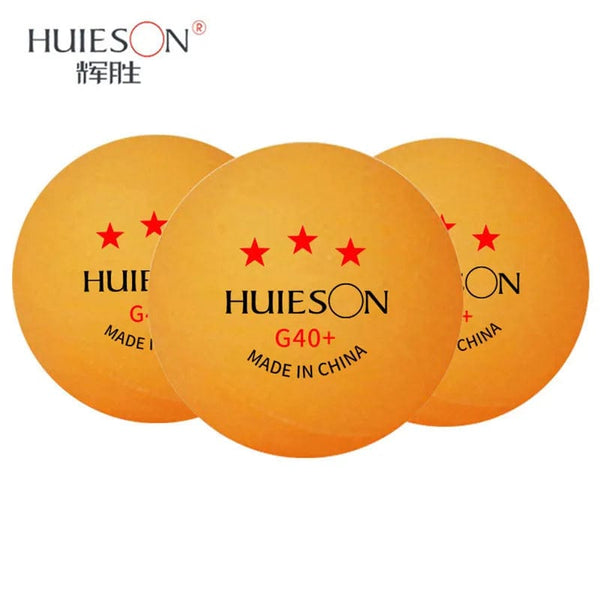Planet Gates Huieson Professional 3 Star Ping Pong Balls ABS+ New Material Table Tennis Balls for Multi-ball Training Robot