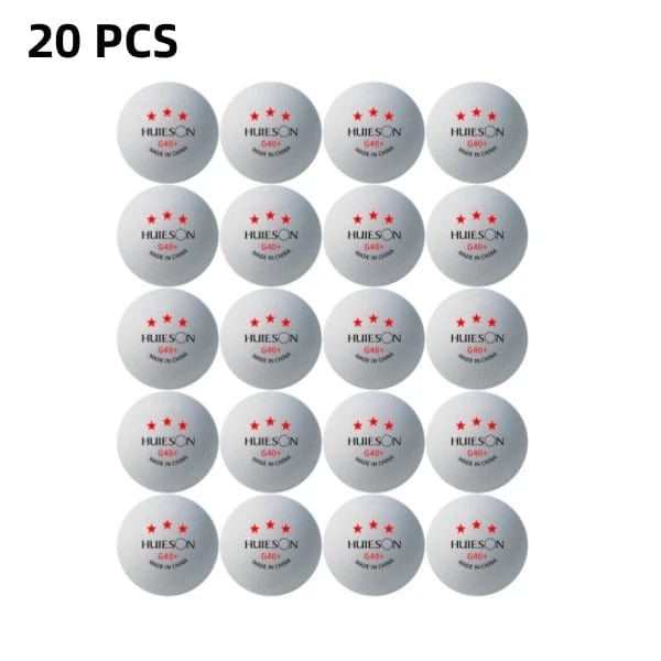 Planet Gates Huieson Professional 3 Star Ping Pong Balls ABS+ New Material Table Tennis Balls for Multi-ball Training Robot