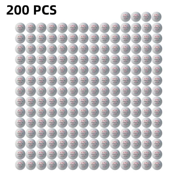 Planet Gates Huieson Professional 3 Star Ping Pong Balls ABS+ New Material Table Tennis Balls for Multi-ball Training Robot