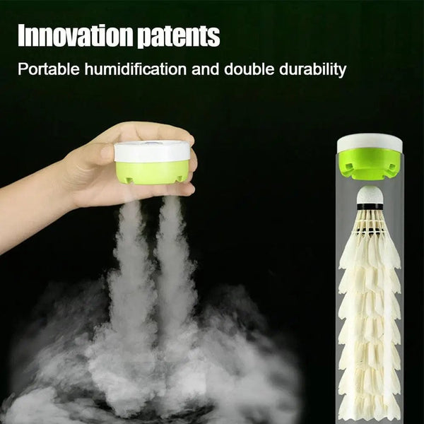 Planet Gates Humidifier Badminton Shuttlecock Steam Air Mini Humidifier Keeps Balls Feather Moisturizing Charging Portability Ball Steamer