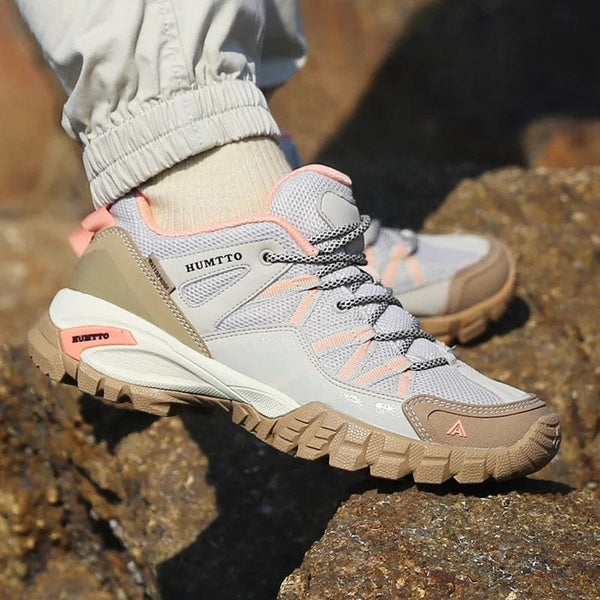 Planet Gates HUMTTO New Arrival Mens Hiking Shoes Breathable Lace Up Trekking Boots Male Cushioning Ourdoor Climbing Tourism Sneakers for Men