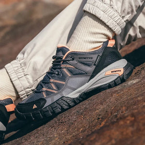 Planet Gates HUMTTO New Arrival Mens Hiking Shoes Breathable Lace Up Trekking Boots Male Cushioning Ourdoor Climbing Tourism Sneakers for Men